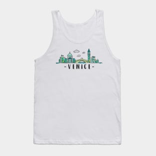 Venice Venezia Italy Skyline Hand Drawn Tank Top